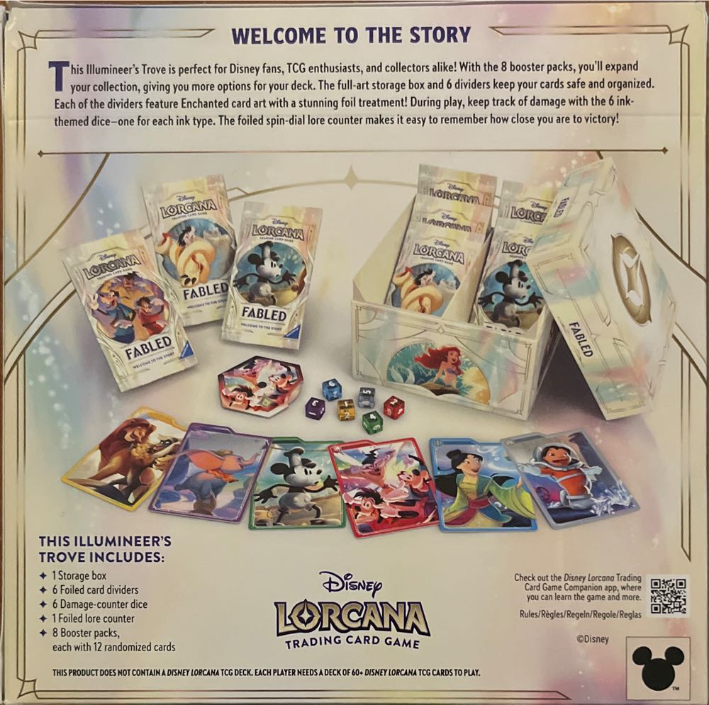 Lorcana Fabled Illumineer’s Trove Card Game  board game collectible [Barcode 4050368986139] - Main Image 2