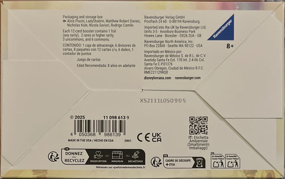 Lorcana Fabled Illumineer’s Trove Card Game  board game collectible [Barcode 4050368986139] - Main Image 3