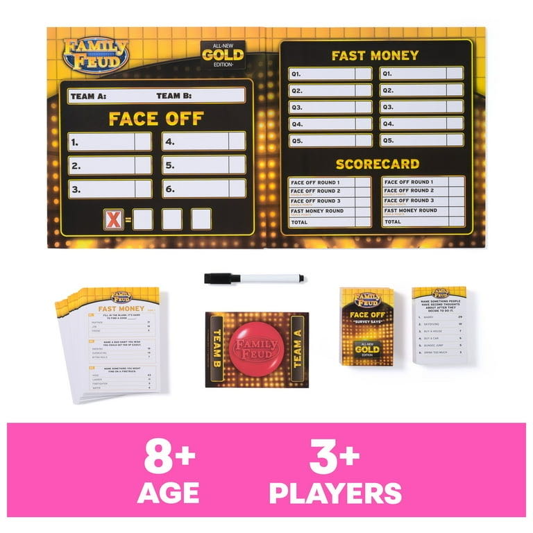 Edition Family Feud Gold Edition Spin Master Family Gold All New  board game collectible [Barcode 681147062429] - Main Image 2