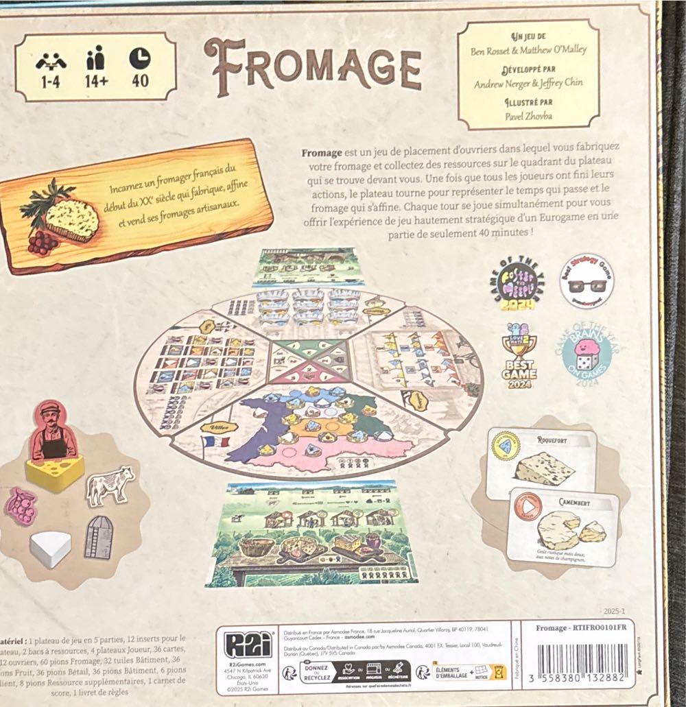 Fromage Fr  board game collectible [Barcode 3558380132882] - Main Image 2