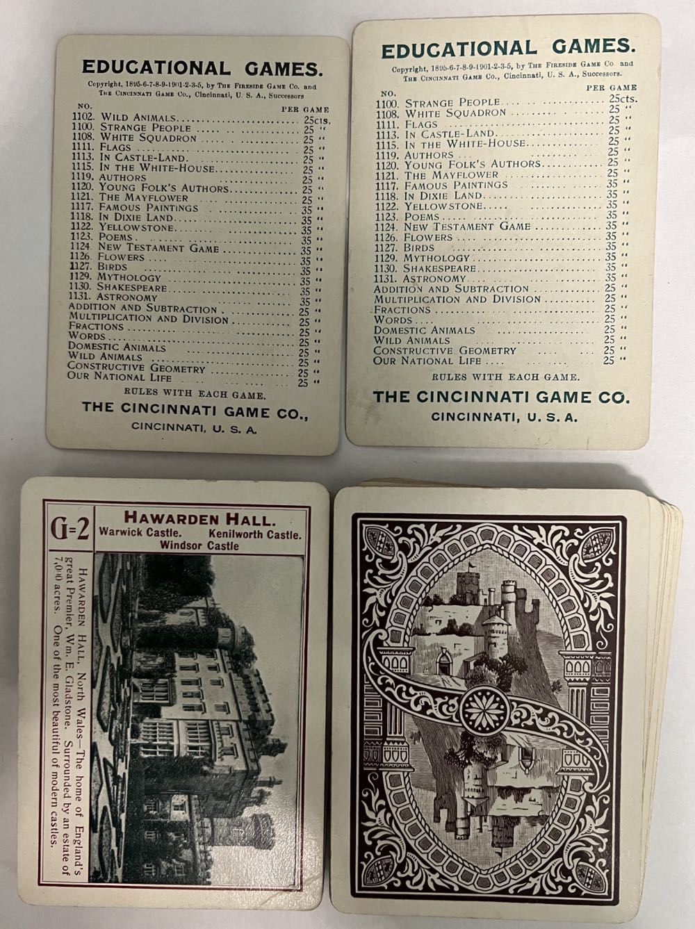 In Castle Land 1118 1896 Playing Cards  board game collectible - Main Image 2