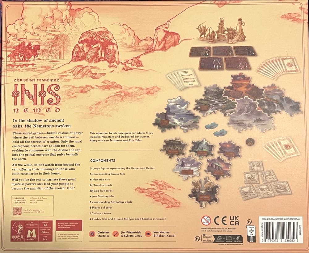 Inis: Nemed (Legacy Version)  (2 3 4 5) board game collectible [Barcode 3760372236762] - Main Image 2