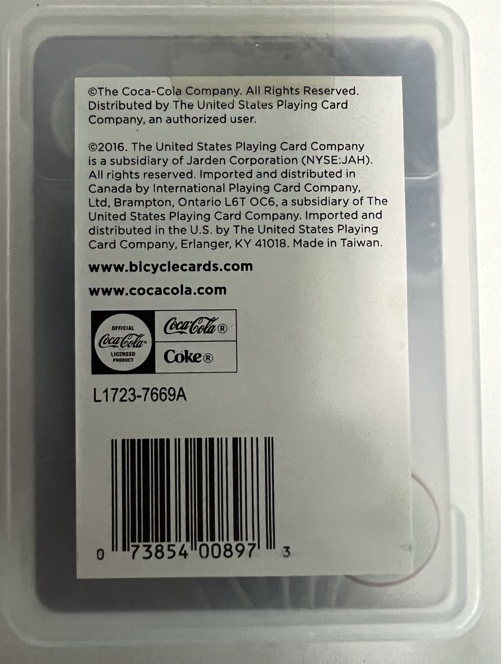 Coca Cola “yes Coke” Playing Cards  board game collectible - Main Image 2