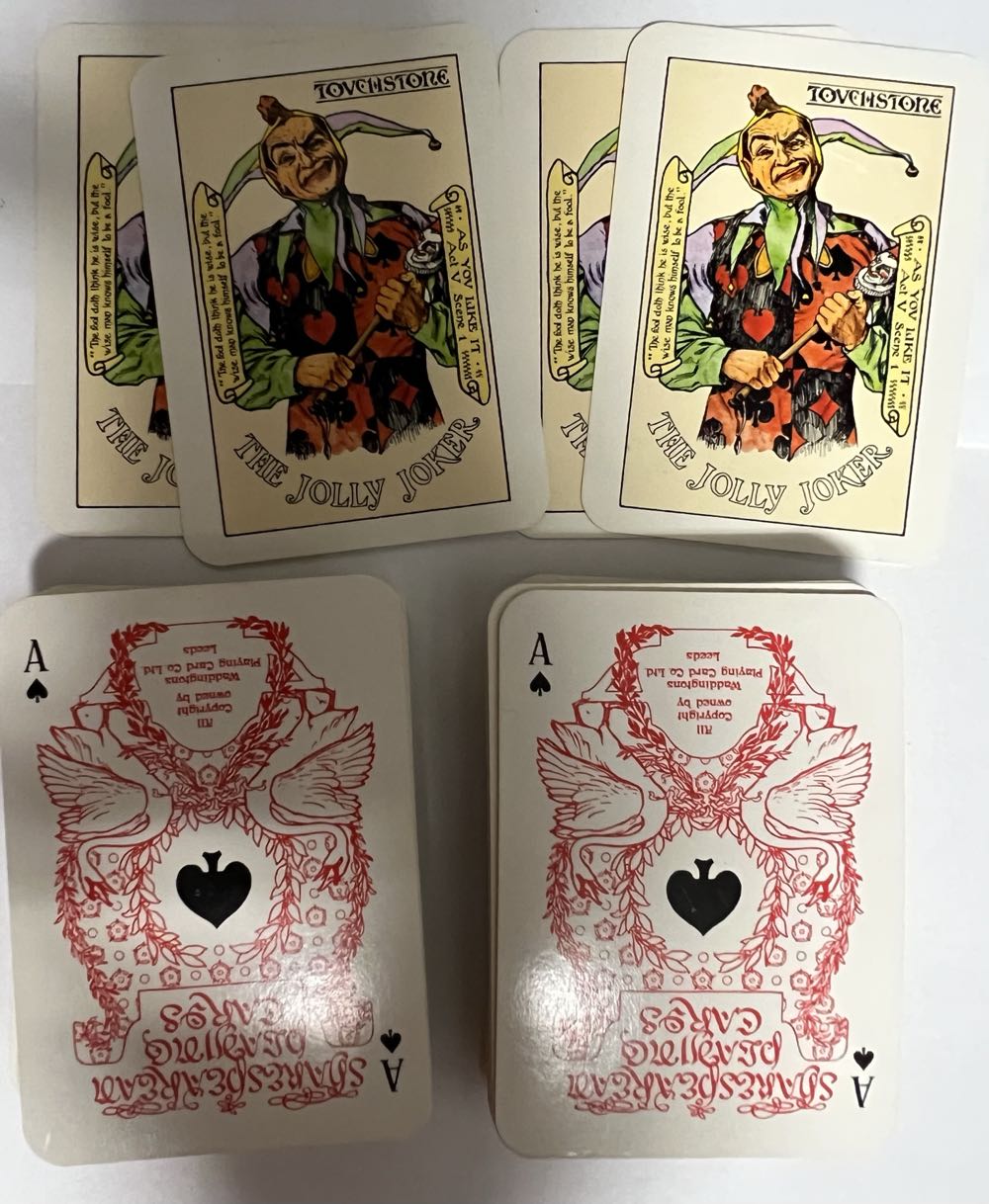 Shakespeare double Playing Cards  board game collectible - Main Image 3