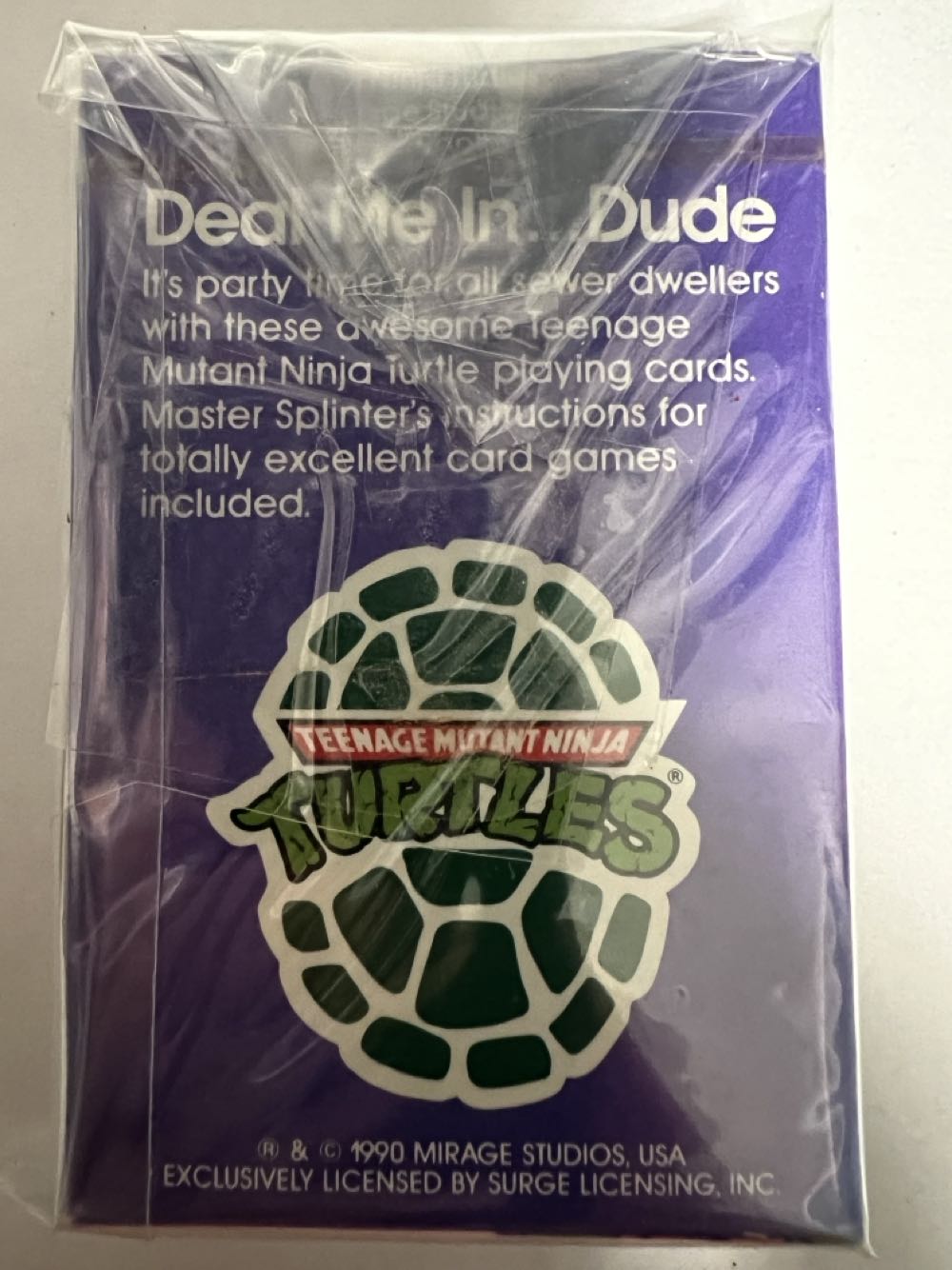 Teenage Mutant Ninja Turtles Playing Cards Purple  board game collectible - Main Image 2