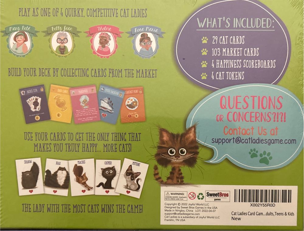 Cat Ladies Of Maples St.  (4) board game collectible - Main Image 2