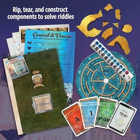 Exit The Game: The Venice Conspiracy  (1-4) board game collectible [Barcode 810172680012] - Main Image 3