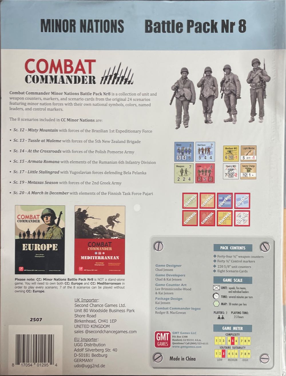 Combat Commander: Battle Pack Nr 8 Minor Nations  (2) board game collectible [Barcode 817054012954] - Main Image 3