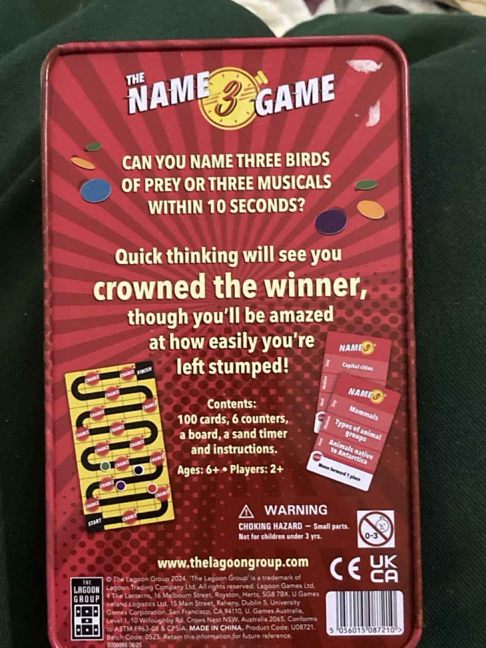 The Name 3 Game  (2+) board game collectible [Barcode 5056015087210] - Main Image 2