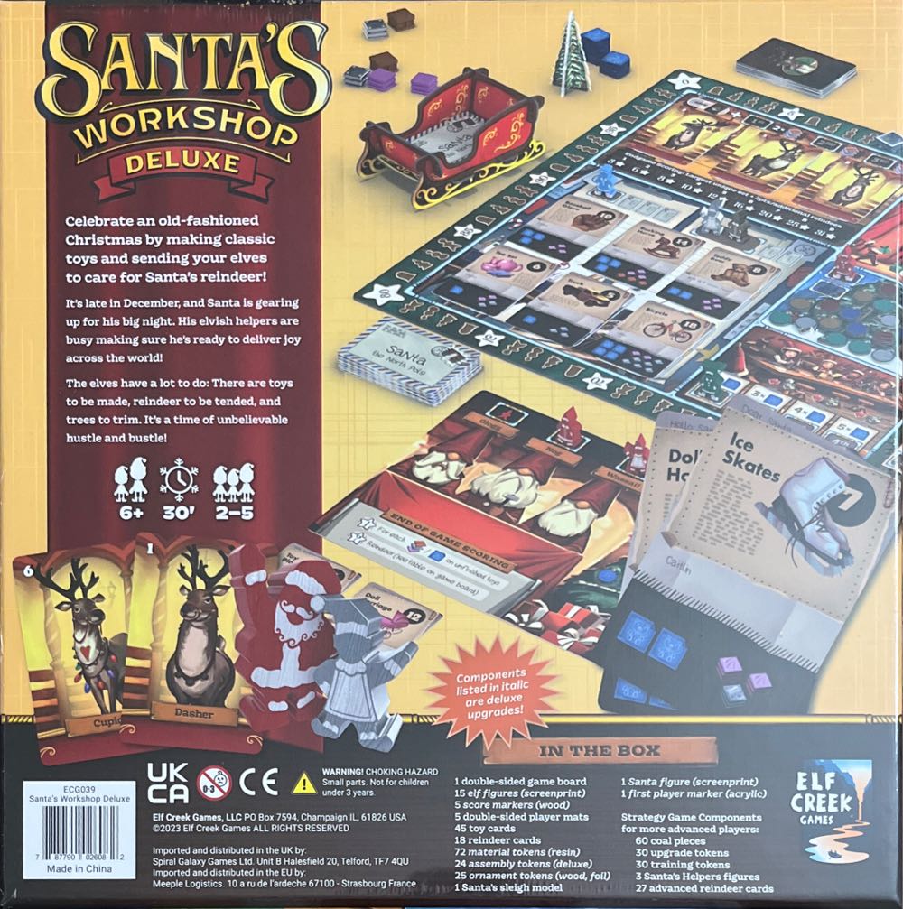 Santa’s Workshop Deluxe  (2-5) board game collectible [Barcode 787790026082] - Main Image 2