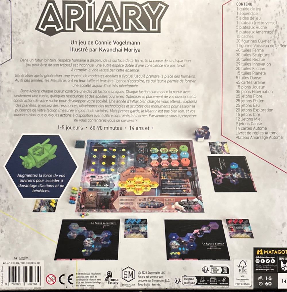 Apiary Fr  board game collectible [Barcode 3760372232764] - Main Image 2