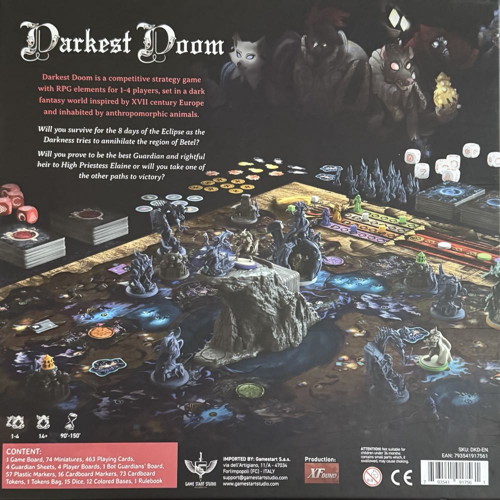 Darkest Doom  (1-4) board game collectible [Barcode 793541917561] - Main Image 2