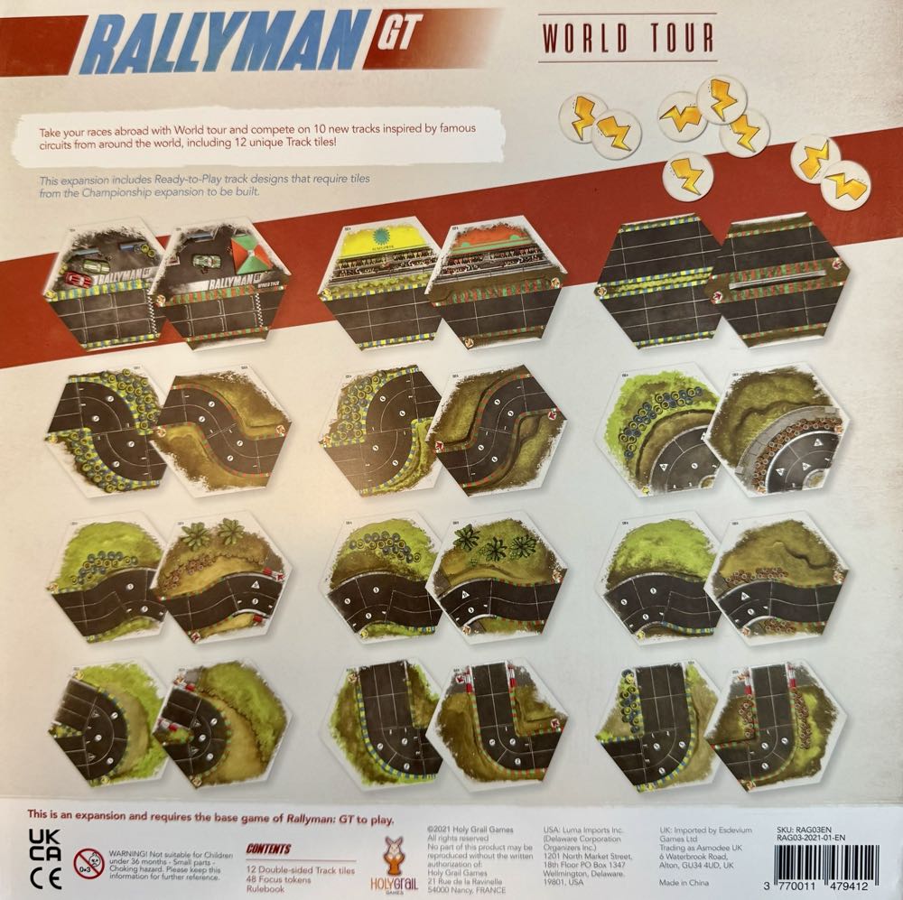 Rallyman: GT World Tour Expansion  board game collectible [Barcode 3770011479412] - Main Image 2