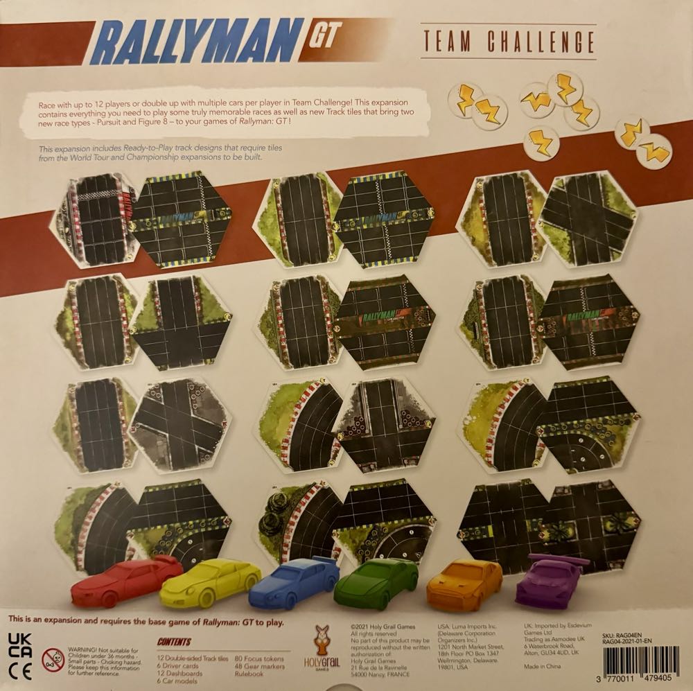Rallyman: GT Team Challenge Expansion  board game collectible [Barcode 3770011479405] - Main Image 3