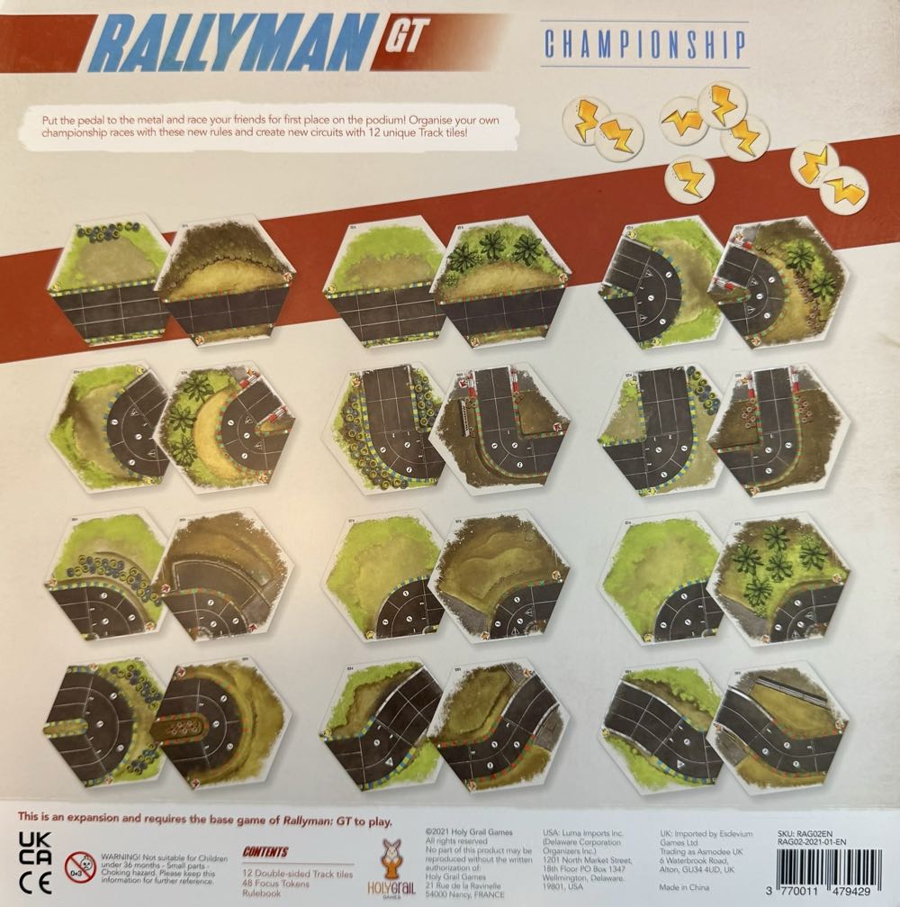 Rallyman: GT Championship Expansion  board game collectible [Barcode 3770011479429] - Main Image 2