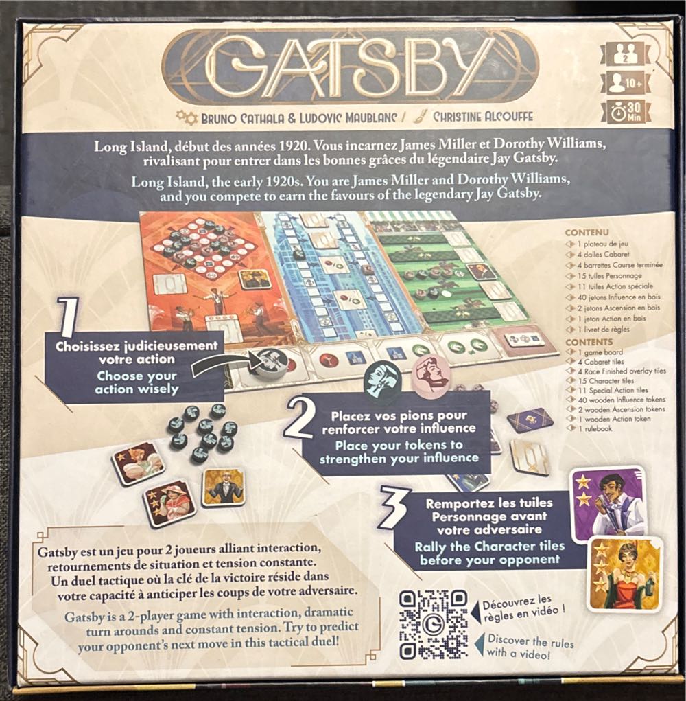 Gatsby ML  board game collectible [Barcode 990317900172] - Main Image 2