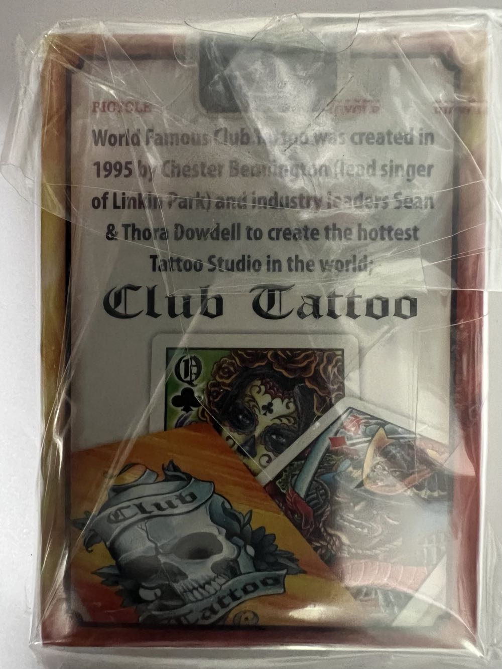 Club Tattoo Yellow Playing Cards  board game collectible - Main Image 2