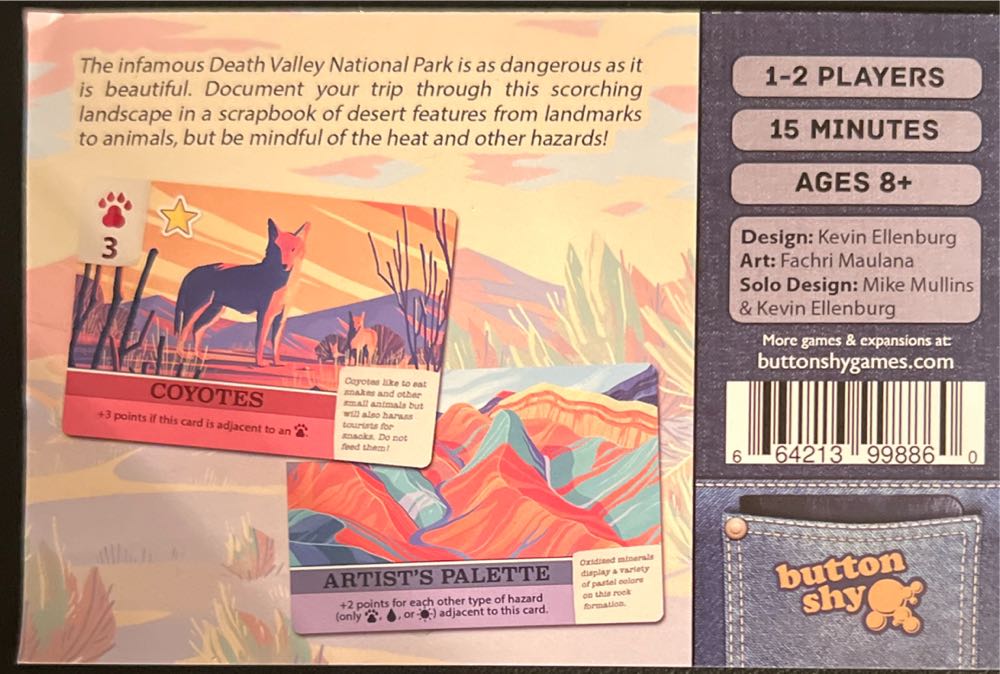 Death Valley  board game collectible [Barcode 664213998860] - Main Image 2