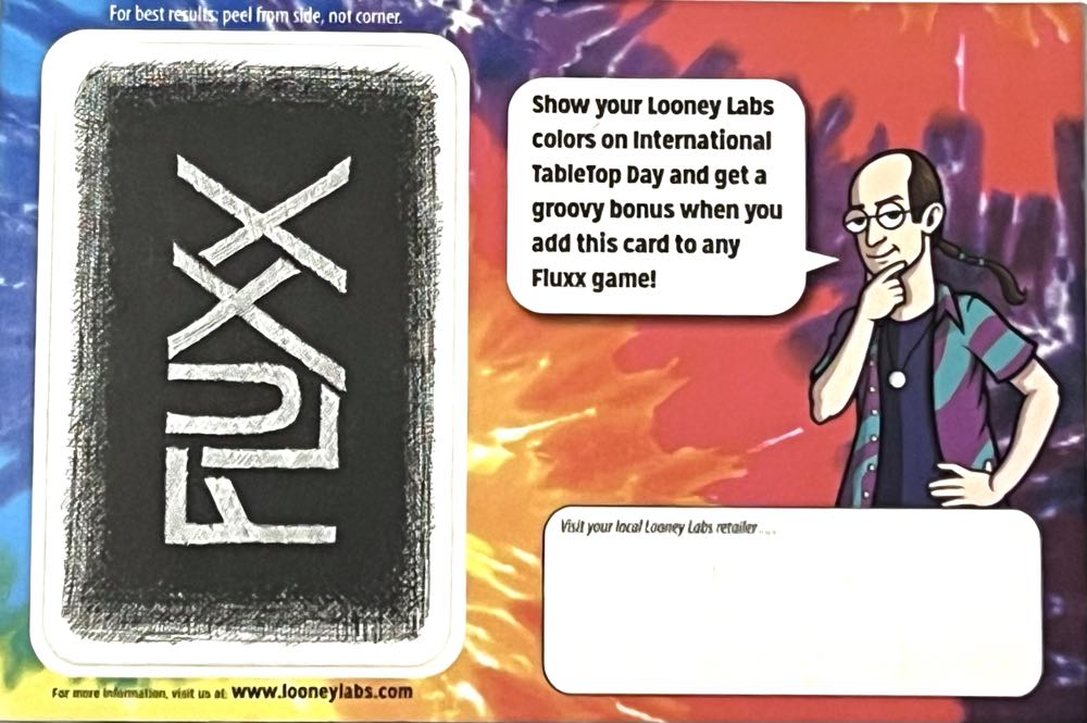 Fluxx: Tie-Dye Bonus  board game collectible - Main Image 2