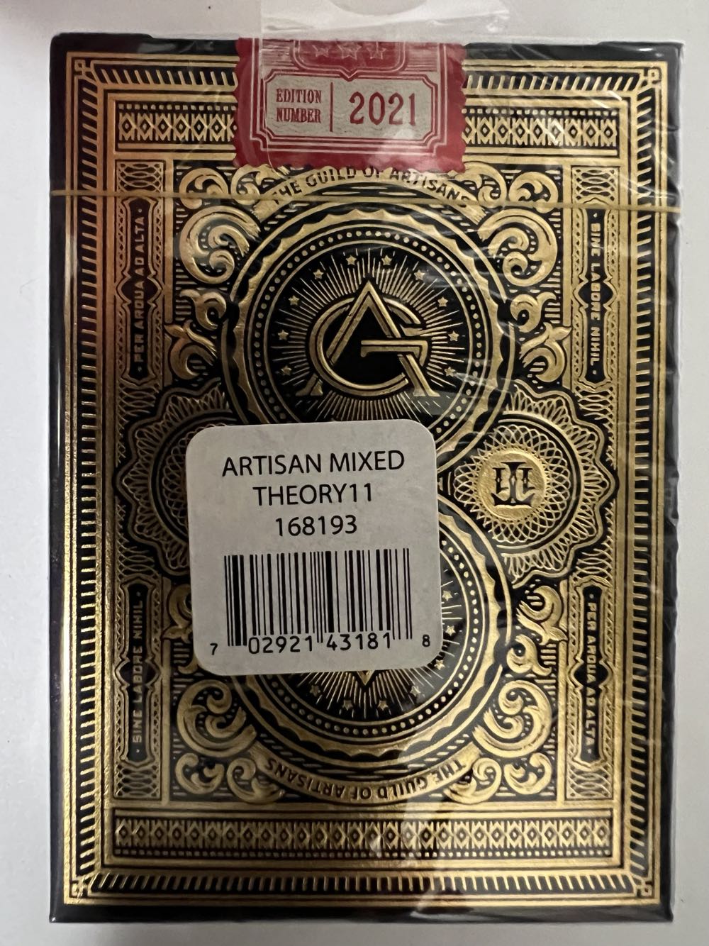Artisan black Playing Cards  board game collectible - Main Image 2