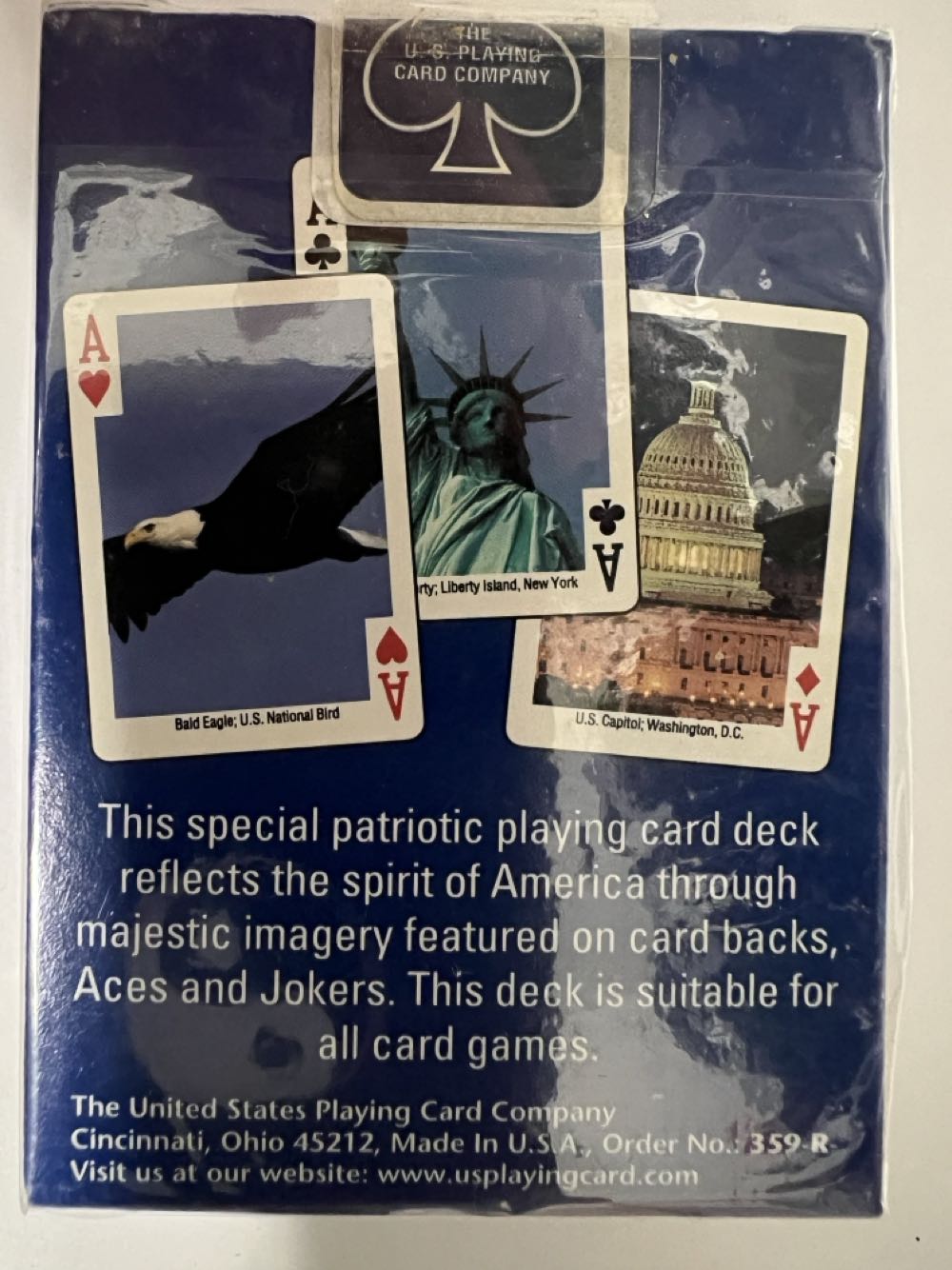 American Flag Playing Cards  board game collectible - Main Image 2
