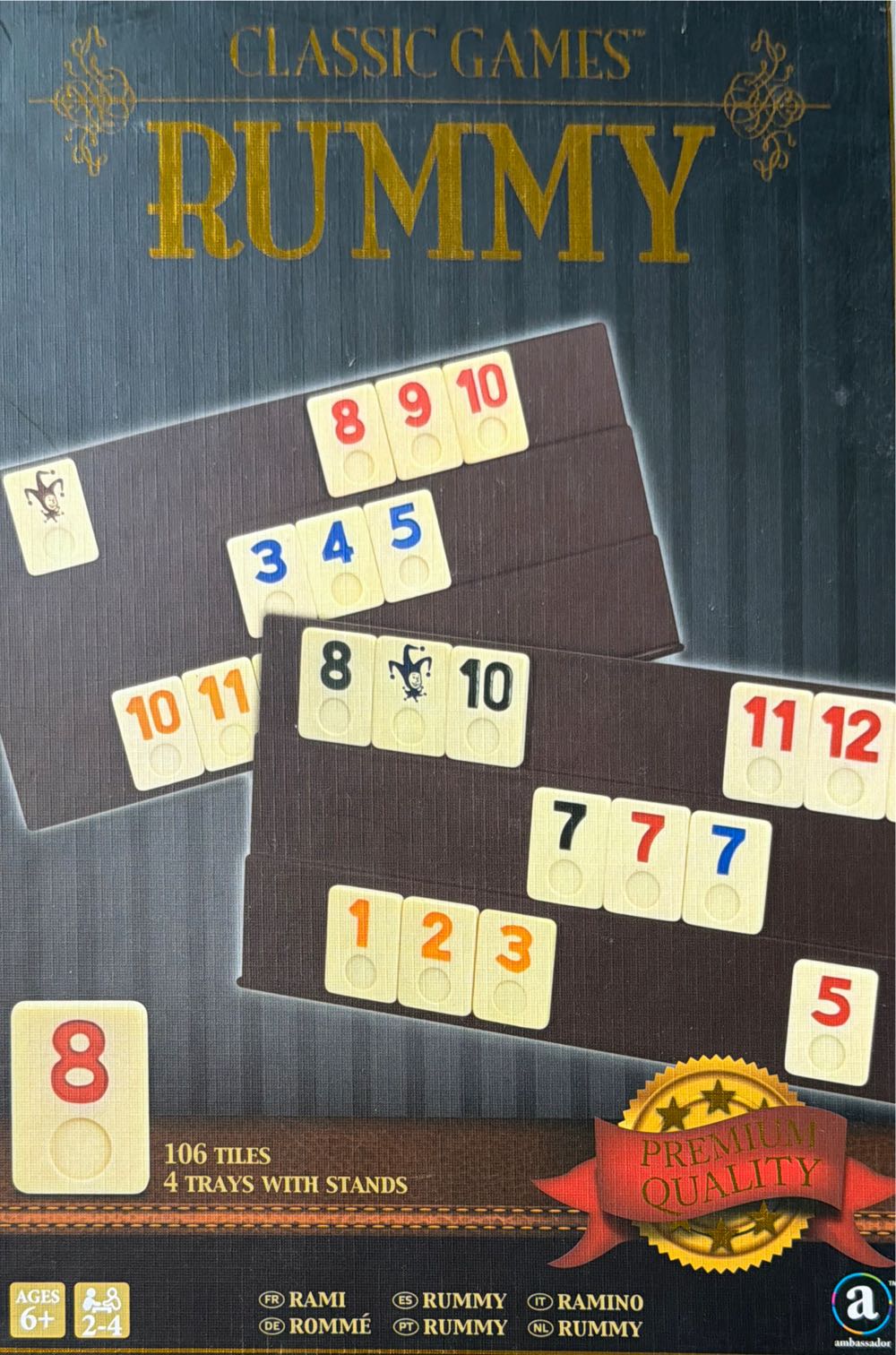Rummy Classic Game - Ramino  (2-4) board game collectible [Barcode 4897012758991] - Main Image 2