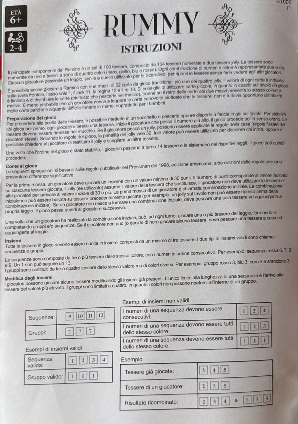 Rummy Classic Game - Ramino  (2-4) board game collectible [Barcode 4897012758991] - Main Image 3