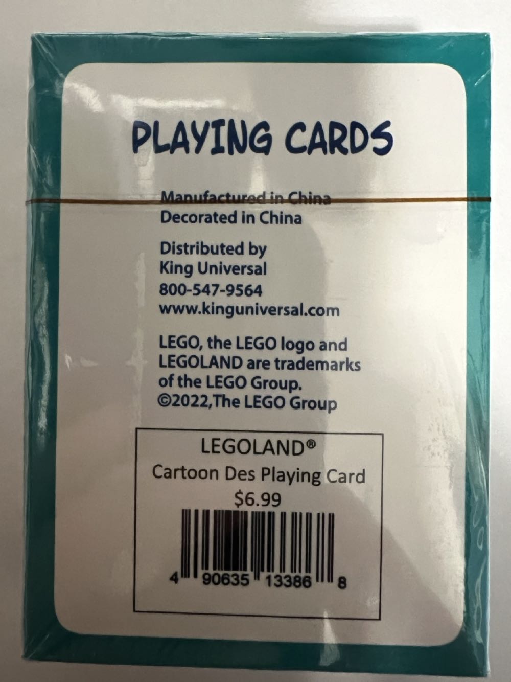 Legoland Playing Cards  board game collectible - Main Image 2