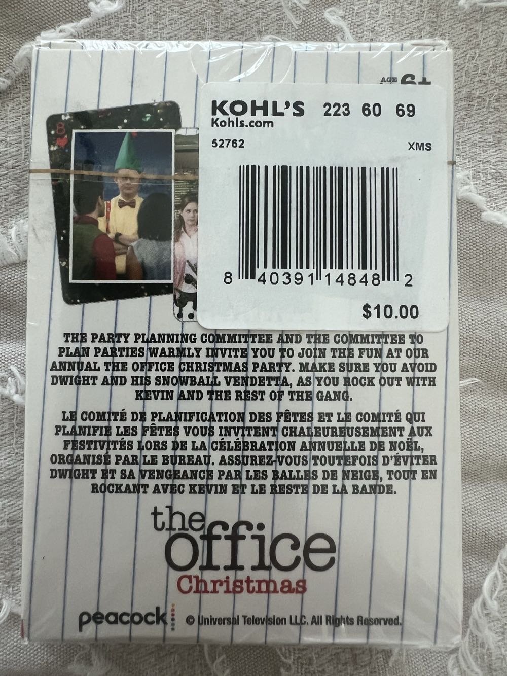 The Office Christmas Playing Cards  board game collectible - Main Image 2