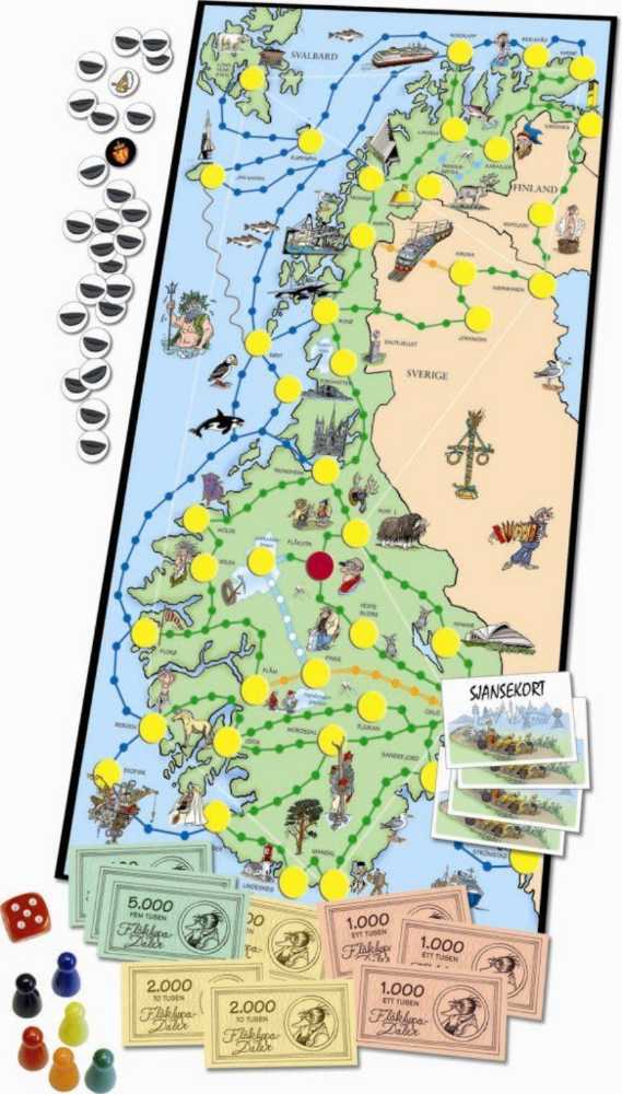 Flåklypa - Solan Og Lugvig på Duppedittjakt  board game collectible - Main Image 2