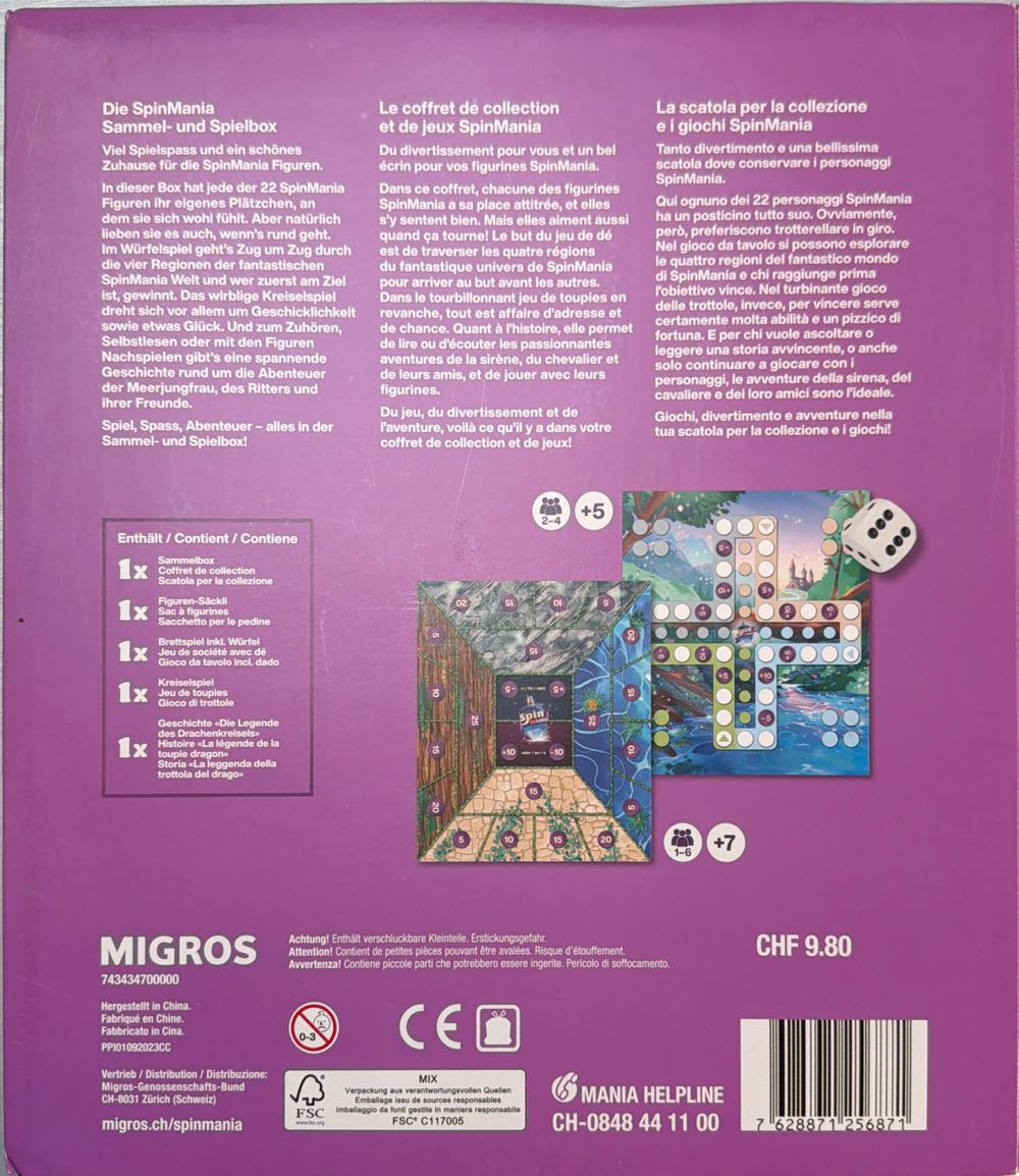 Spin Mania  (1-6) board game collectible [Barcode 7628871256871] - Main Image 2