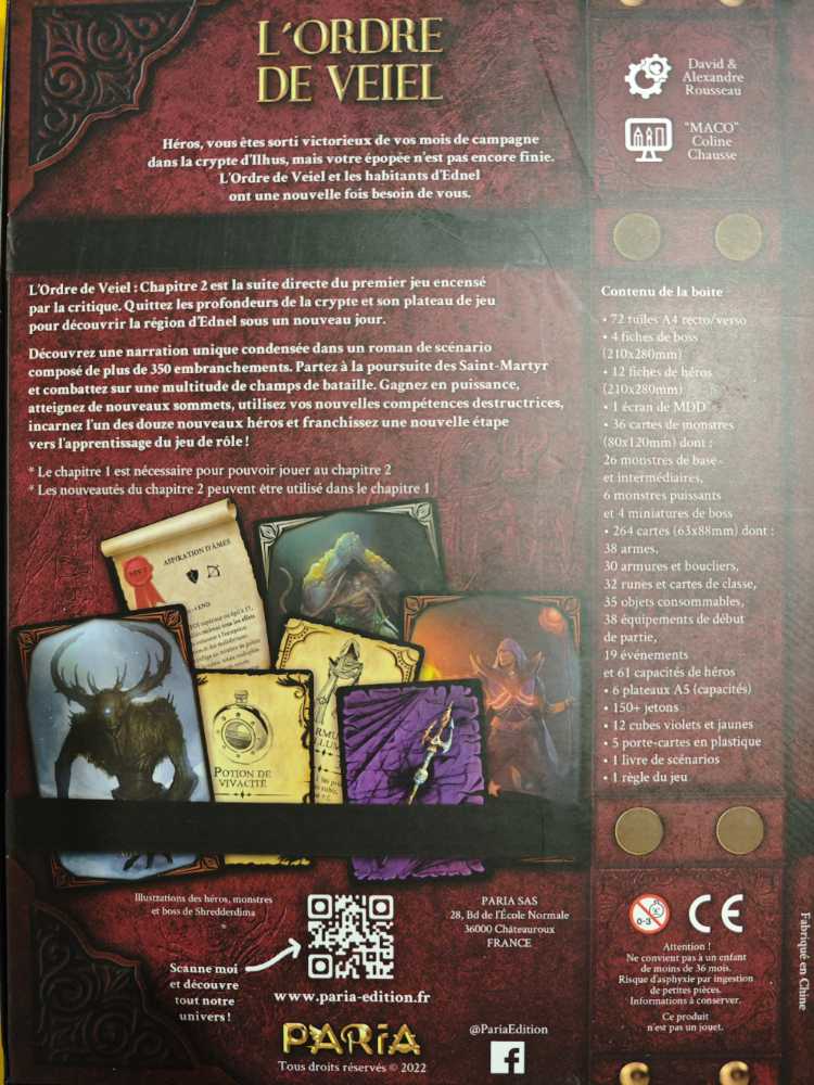 Ordre De Veiel : Chapitre 2 L’héritage Du Roi  board game collectible - Main Image 2