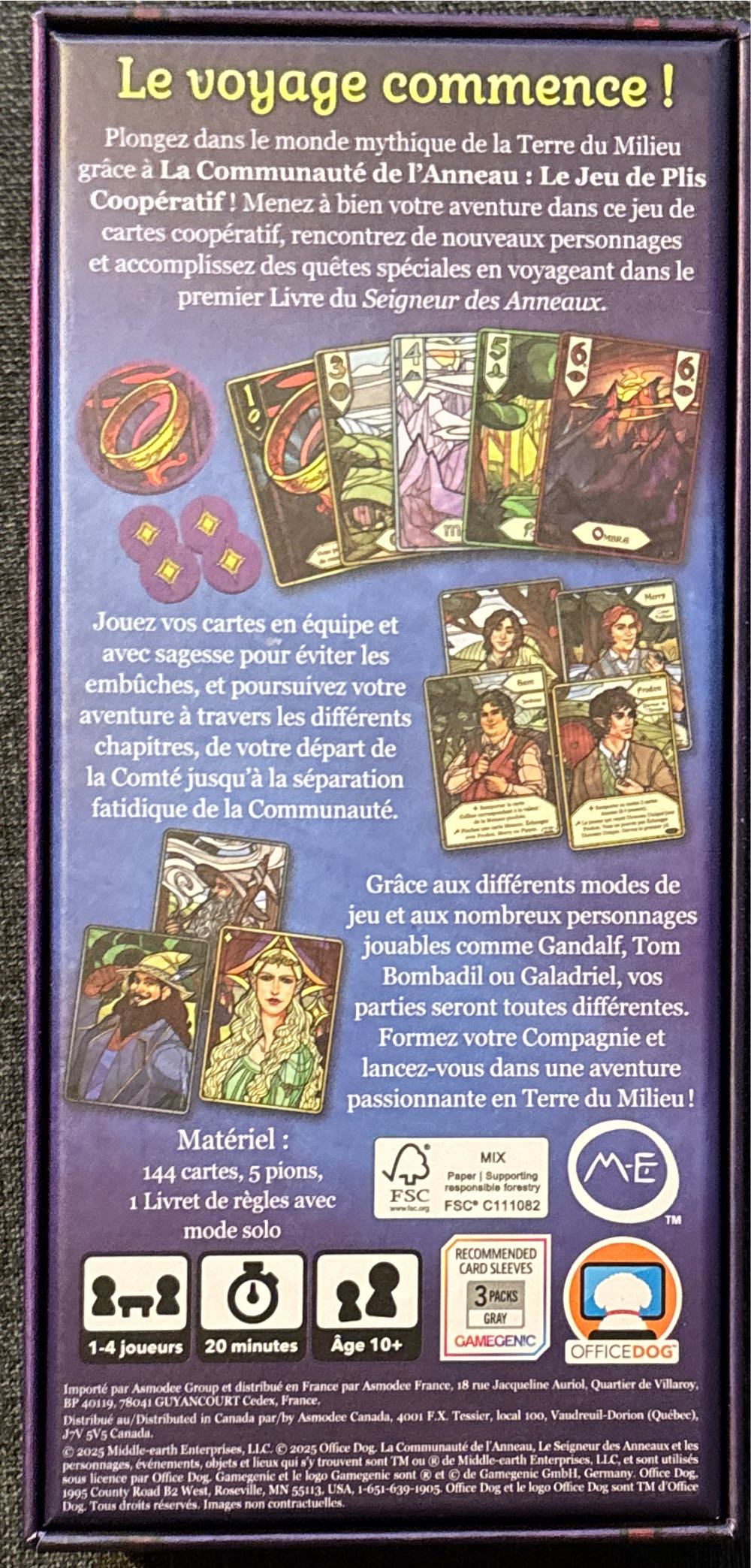 Le Seigneur Des Anneaux La Communauté De L’anneau  board game collectible [Barcode 841333129491] - Main Image 2