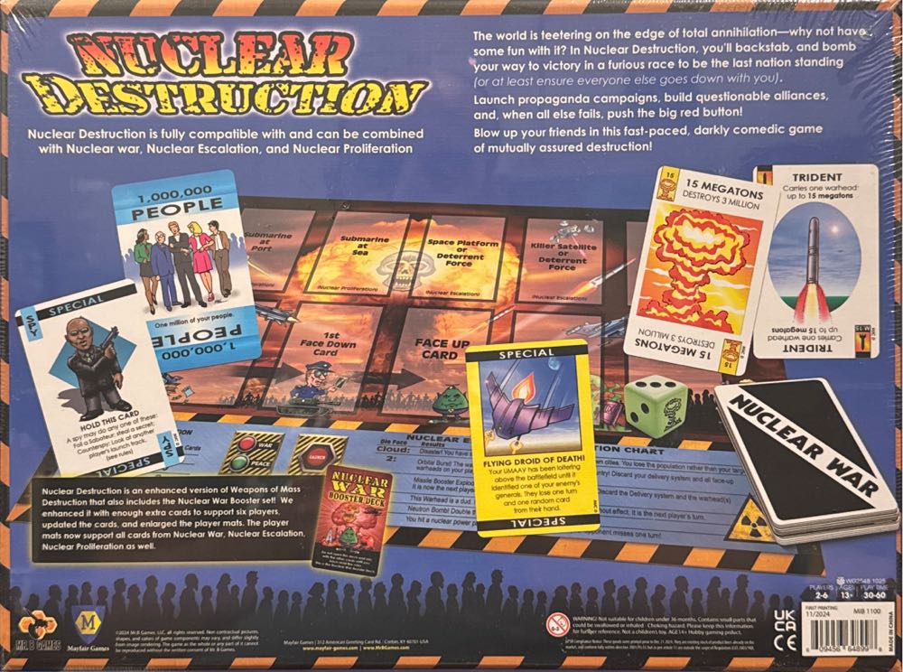 Nuclear Destruction  (2-6) board game collectible [Barcode 609456648998] - Main Image 2