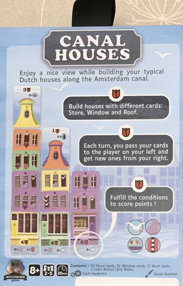 Canal Houses 8  (2-5) board game collectible [Barcode 3421278324716] - Main Image 2