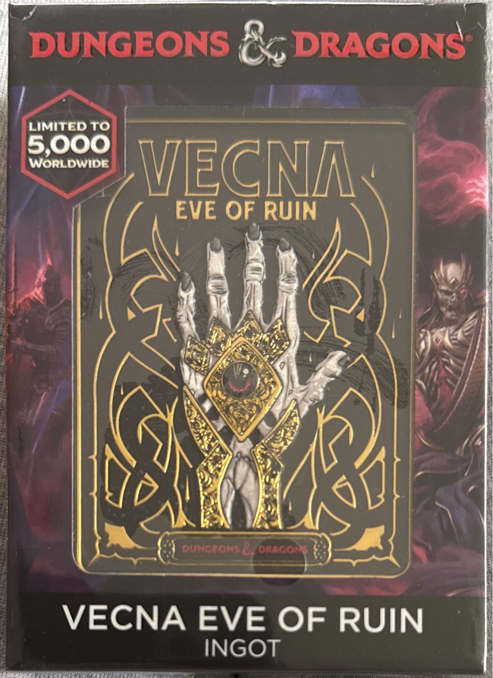 Vecna Eve Of Ruin Metal Replica Ingot Fanattik Dungeons & Dragons Vecna Eve Of Ruin Metal Replica Ingot  board game collectible [Barcode 5060948293976] - Main Image 2