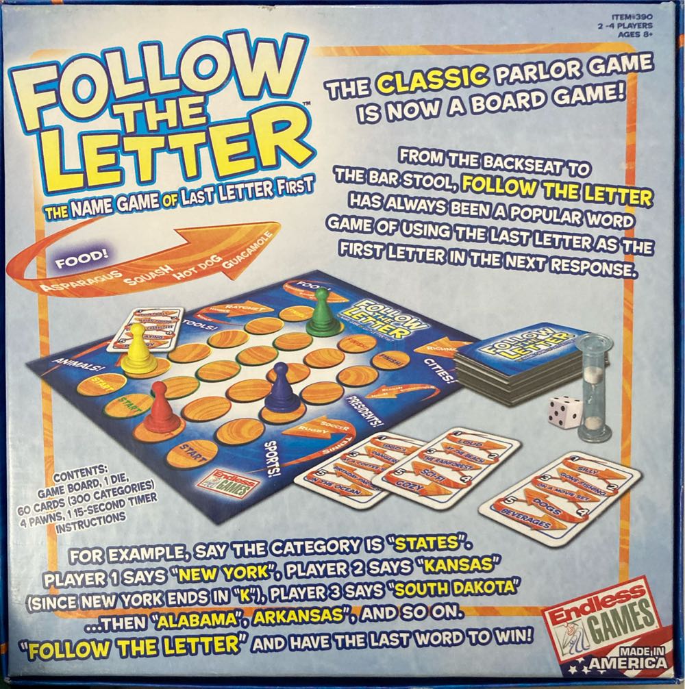 Follow The Letter  (2-4) board game collectible [Barcode 632468003905] - Main Image 2