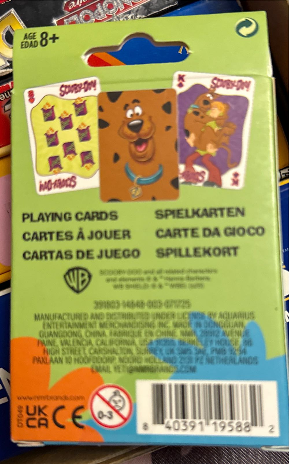 Scooby Doo Playing Cards  board game collectible [Barcode 840391195882] - Main Image 2