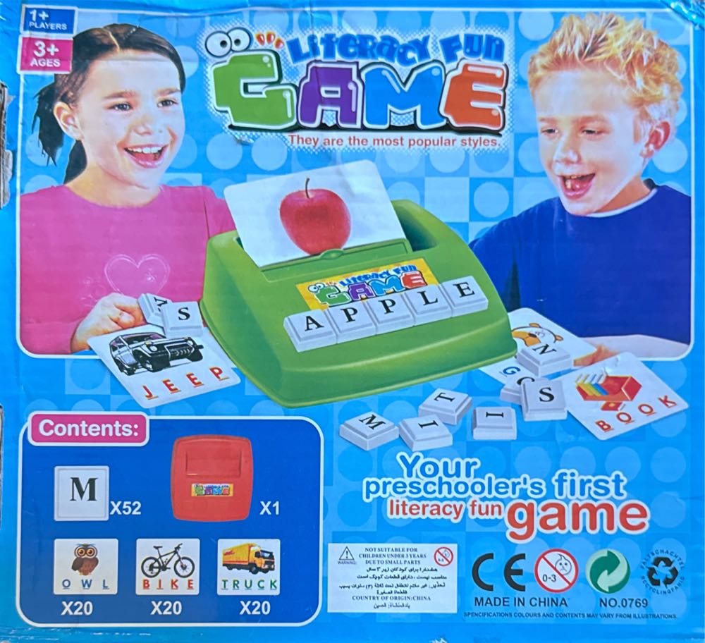 Literacy Fun Game  (1+) board game collectible - Main Image 2