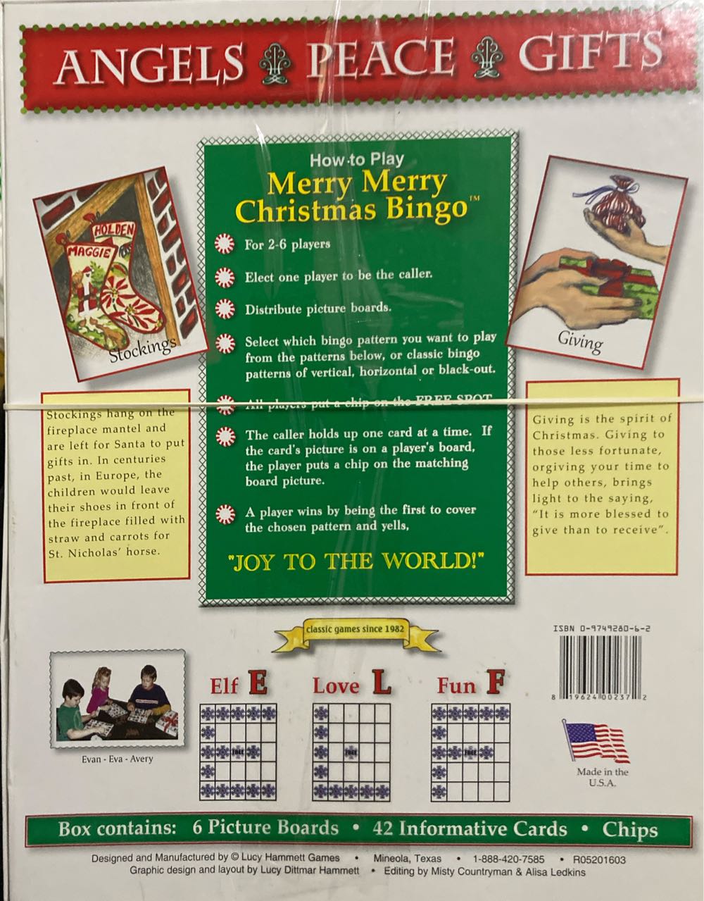 Merry Merry Christmas Bingo  (2-6) board game collectible [Barcode 819624002372] - Main Image 2