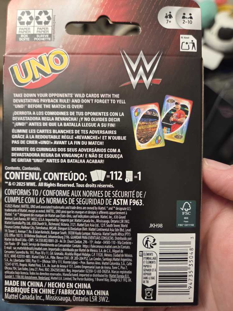 WWE  board game collectible [Barcode 194735350483] - Main Image 2