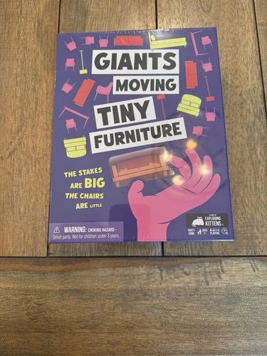 Giants Moving Tiny Furniture Party By Exploding Kittens