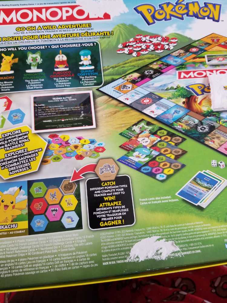 Hasbro Monopoly Pokémon New  (2-4) board game collectible [Barcode 195166288529] - Main Image 3