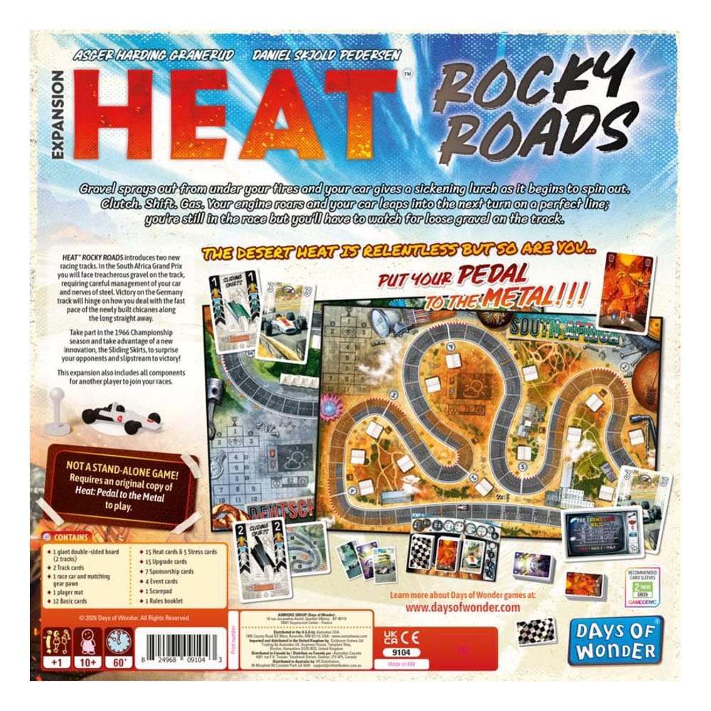 Heat: Rocky Roads  (1-9) board game collectible [Barcode 824968091043] - Main Image 2