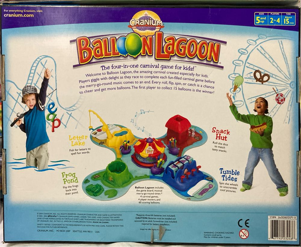 Cranium: Balloon Lagoon  (1-4) board game collectible [Barcode 667792232486] - Main Image 2