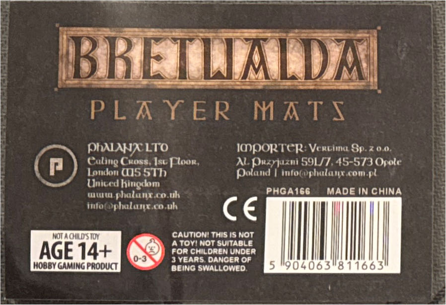 Bretwalda: Player Mats  board game collectible [Barcode 5904063811663] - Main Image 2