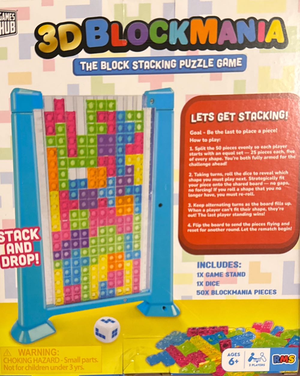 3D Blockmania  (2) board game collectible [Barcode 840419755159] - Main Image 2