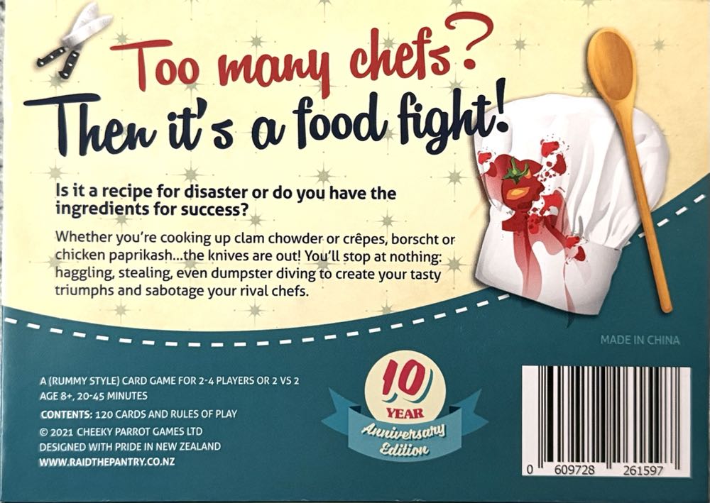 Raid the Pantry (10th Anniversary Edition)  (2 3 4) board game collectible [Barcode 609728261597] - Main Image 2