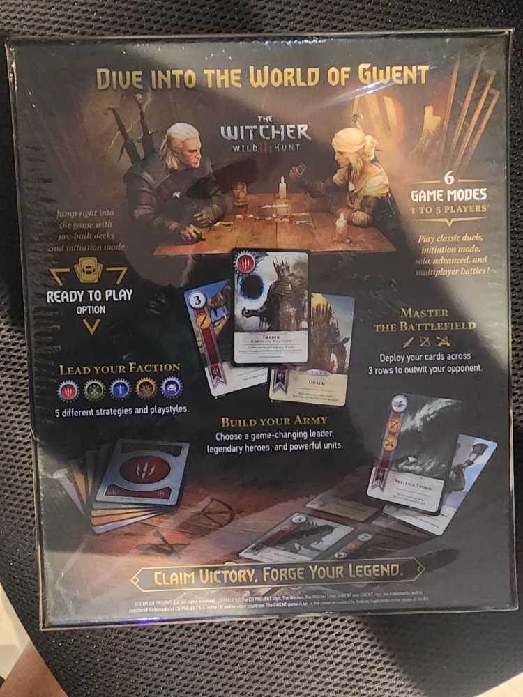 GWENT The Legendary Card Game The Witcher   (1-5) board game collectible [Barcode 612865072032] - Main Image 2