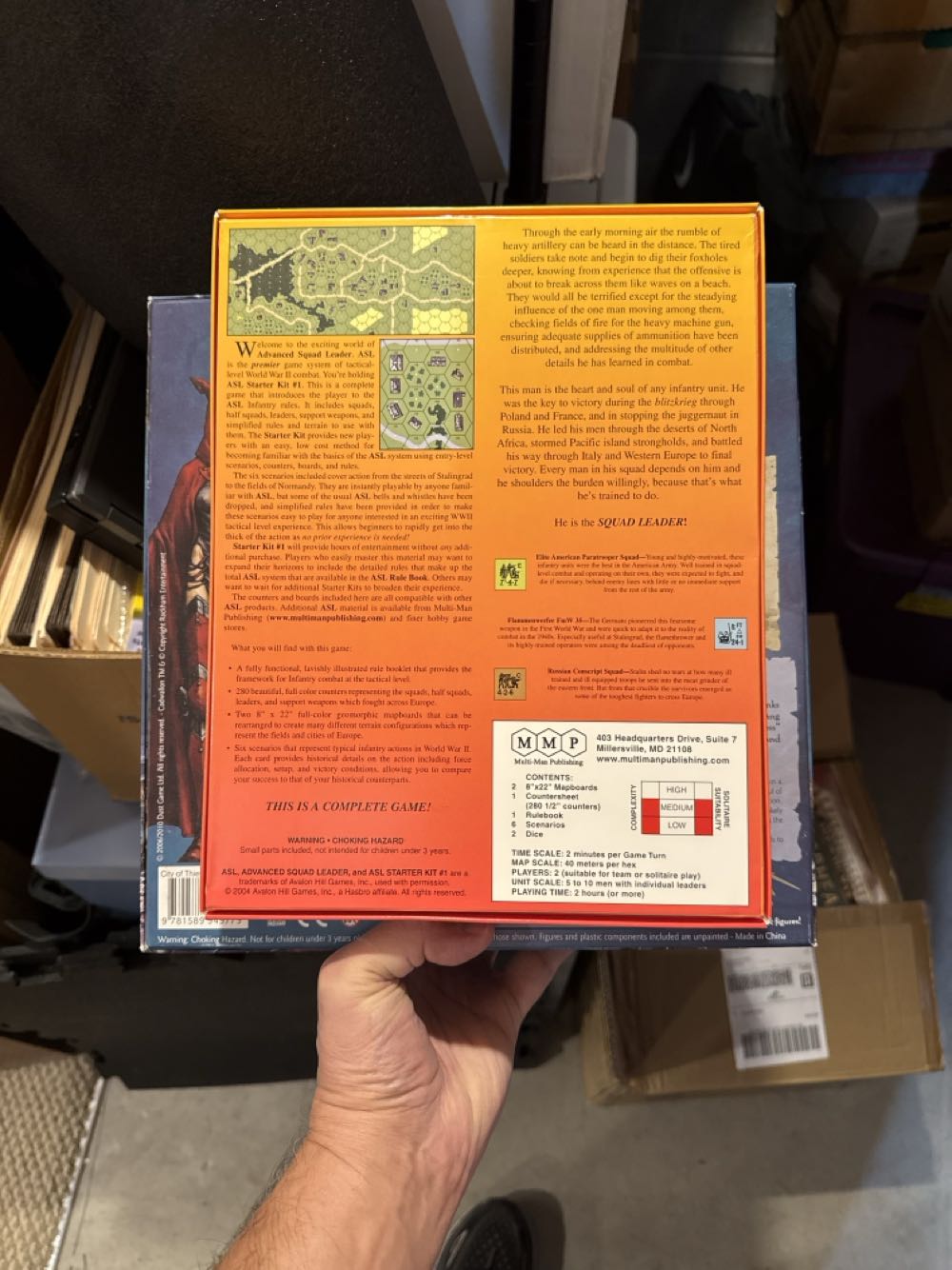 Squad Leader: Advanced Squad Leader Starter Kit #1  (2) board game collectible [Barcode 9781589940454] - Main Image 2